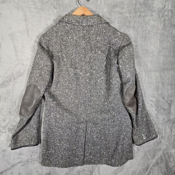 Vintage Pendleton Gray Tweed Wool Tweed Blazer Jacket Men’s 42L Elbow Patch - Picture 2 of 9